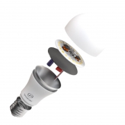 Лампа светодиодная RS A60 E27 7W 220-240V 4000К 7Вт 700лм Ra 90 грушевидная РС 15010345035 15010345035