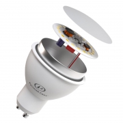 Лампа светодиодная RS GU10 7W 220-240V 4000К 7Вт 560лм Ra 90 рефлектор РС 15011345076 15011345076