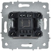 Выключатель 1-кл. СП BRITE ВС10-1-0-БрАБ 10А механизм арктич. бел. IEK BR-V10-0-10-K91 BR-V10-0-10-K91