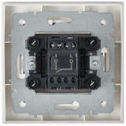 Выключатель 1-кл. СП BRITE ВСР10-1-0-БрАБ 10А в сборе арктич. бел. IEK BR-V10-0-10-K91-F BR-V10-0-10-K91-F