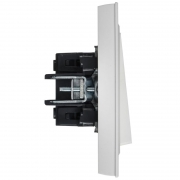 Выключатель 1-кл. СП BRITE ВСР10-1-0-БрАБ 10А в сборе арктич. бел. IEK BR-V10-0-10-K91-F BR-V10-0-10-K91-F