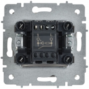 Выключатель 1-кл. СП BRITE ВС10-1-1-БрАБ 10А с индикацией механизм арктич. бел. IEK BR-V10-1-10-K91 BR-V10-1-10-K91