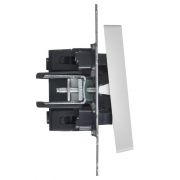 Выключатель 1-кл. СП BRITE ВС10-1-1-БрАБ 10А с индикацией механизм арктич. бел. IEK BR-V10-1-10-K91 BR-V10-1-10-K91