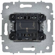 Выключатель 2-кл. СП BRITE ВС10-2-0-БрАБ 10А механизм арктич. бел. IEK BR-V20-0-10-K91 BR-V20-0-10-K91