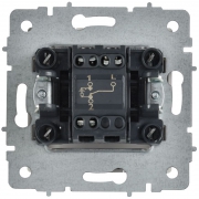 Выключатель проходной 1-кл. СП BRITE ВС10-1-7-БрАБ 10А с индикацией механизм арктич. бел. IEK BR-V12-1-10-K91 BR-V12-1-10-K91