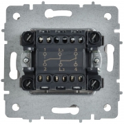 Выключатель проходной 2-кл. СП BRITE ВС10-2-6-БрАБ 10А механизм арктич. бел. IEK BR-V22-0-10-K91 BR-V22-0-10-K91