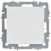 Заглушка BRITE МЗ10-БрАБ с суппортом механизм арктич. бел. IEK BR-PL10-K91 BR-PL10-K91