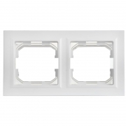 Рамка 2-м BRITE РУ-2-БрАБ-44 IP44 арктич. бел. IEK BR-M22-44-K91 BR-M22-44-K91