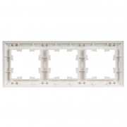 Рамка 3-м BRITE РУ-3-БрАБ арктич. бел./бел. IEK BR-M32-12-K91 BR-M32-12-K91