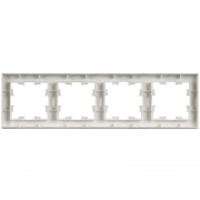 Рамка 4-м BRITE РУ-4-БрАБ арктич. бел. IEK BR-M42-K91 BR-M42-K91