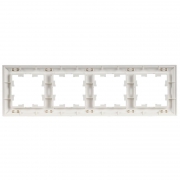 Рамка 4-м BRITE РУ-4-БрАБ арктич. бел./бел. IEK BR-M42-12-K91 BR-M42-12-K91