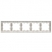 Рамка 5-м BRITE РУ-5-БрАБ арктич. бел. IEK BR-M52-K91 BR-M52-K91