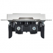 Розетка BRITE РС10-1-0-БрАБ 10А без заземл. без защ. шторок механизм арктич. бел. IEK BR-R10-10-K91 BR-R10-10-K91