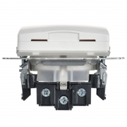 Розетка BRITE РСбш10-3-44-БрАБ 16А IP44 с заземл. защ. шторки с крышкой механизм арктич. бел. IEK BR-R16-16-44-K91 BR-R16-16-44-K91