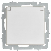 Розетка BRITE РСбш10-3-44-БрАБ 16А IP44 с заземл. защ. шторки с крышкой механизм арктич. бел. IEK BR-R16-16-44-K91 BR-R16-16-44-K91