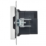 Розетка BRITE РЮ10-1-БрАБ USB A+A 3.1А механизм арктич. бел. IEK BR-U21-D31-K91 BR-U21-D31-K91