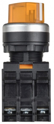 Переключатель 2 полож. 1НО+1НЗ с подсветкой желт. MASTER IEK MI-SW60-11XD-3-14-2-K05 MI-SW60-11XD-3-14-2-K05