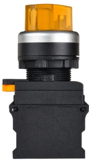 Переключатель 2 полож. 1НО+1НЗ с подсветкой желт. MASTER IEK MI-SW60-11XD-3-14-2-K05 MI-SW60-11XD-3-14-2-K05