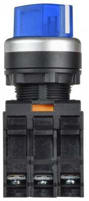 Переключатель 2 полож. 1НО+1НЗ с подсветкой син. MASTER IEK MI-SW60-11XD-3-14-2-K07 MI-SW60-11XD-3-14-2-K07