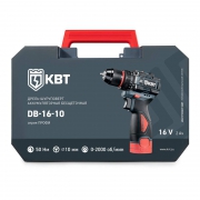 Шуруповерт аккумуляторный бесщеточный DB-16-10 серия ПРОФИ КВТ 102587 102587