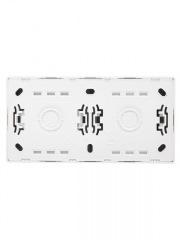 Блок ОП LETO (1-кл. выключатель + 1-м розетка с заземл.) горизонт. бел. LEZARD 752-0200-170BAP 752-0200-170BAP