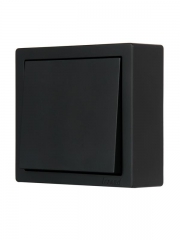 Выключатель 1-кл. ОП LETO черн. бархат LEZARD 752-4200-100 752-4200-100