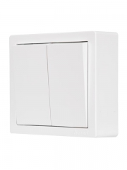 Выключатель 2-кл. ОП LETO бел. LEZARD 752-0200-101 752-0200-101