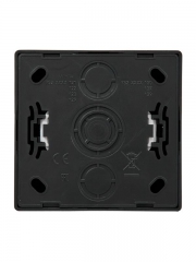 Розетка 1-м ОП LETO с заземл. с крышкой LETO ПБТ черн. бархат LEZARD 752-4200-123B 752-4200-123B