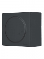 Розетка 1-м ОП LETO с заземл. с крышкой LETO ПБТ графит LEZARD 752-3400-123B 752-3400-123B