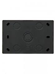 Розетка 2-м ОП LETO с заземл. закрытый корпус ПБТ черн. бархат LEZARD 752-4200-127B 752-4200-127B