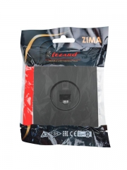Розетка компьютерная 1-мест. СП ZIMA IP20 черн. бархат LEZARD 704-4288-140 704-4288-140