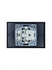 Розетка 2-мест. с/з СП ZIMA IP20 16А ПБТ безвинт. зажим черн. бархат LEZARD 704-4200-127BQC 704-4200-127BQC