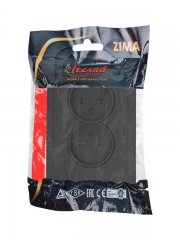 Розетка 2-мест. с/з СП ZIMA IP20 16А ПБТ безвинт. зажим черн. бархат LEZARD 704-4200-127BQC 704-4200-127BQC