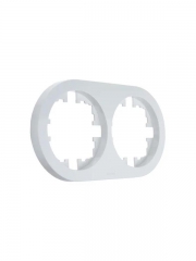 Рамка 2-м OSEN горизонт. круглая бел. LEZARD 744-0200-147 744-0200-147