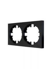 Рамка 2-м OSEN горизонт. квадрат черн. бархат LEZARD 743-4200-147 743-4200-147