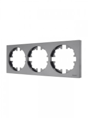 Рамка 3-м OSEN горизонт. квадрат сер. матов.LEZARD 743-7400-148 743-7400-148