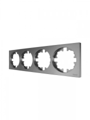 Рамка 4-м OSEN горизонт. квадрат сер. матов. LEZARD 743-7400-149 743-7400-149