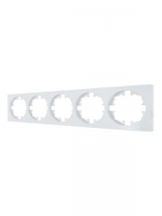 Рамка 5-м OSEN горизонт. квадрат бел. LEZARD 743-0200-150 743-0200-150