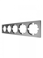 Рамка 5-м OSEN горизонт. квадрат сер. матов. LEZARD 743-7400-150 743-7400-150