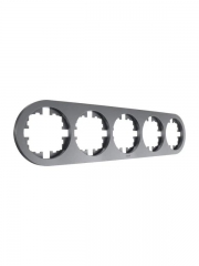 Рамка 5-м OSEN горизонт. круглая сер. матов. LEZARD 744-7400-150 744-7400-150