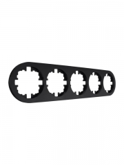 Рамка 5-м OSEN горизонт. круглая черн. бархат LEZARD 744-4200-150 744-4200-150