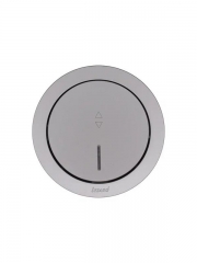 Выключатель проходной 1-кл. СП OSEN 10А IP20 с подсветкой механизм сер. матов. LEZARD 743-7488-114 743-7488-114