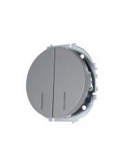 Выключатель 2-кл. СП OSEN 10А IP20 с подсветкой механизм сер. матов. LEZARD 743-7488-112 743-7488-112