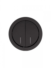 Выключатель 2-кл. СП OSEN 10А IP20 с подсветкой механизм черн. бархат LEZARD 743-4288-112 743-4288-112