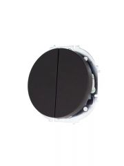 Выключатель 2-кл. СП OSEN 10А IP20 механизм черн. бархат LEZARD 743-4288-101 743-4288-101