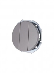 Выключатель 3-кл. СП OSEN механизм сер. матов. LEZARD 743-7488-109 743-7488-109