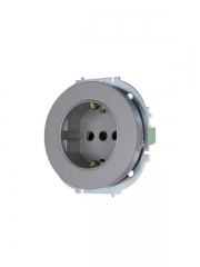 Розетка 1-м OSEN IP20 16А с защ. шторками ПБТ механизм сер. матов. LEZARD 743-7488-124B 743-7488-124B