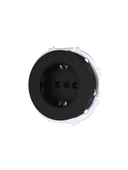 Розетка 1-м OSEN IP20 16А с заземл. ПБТ механизм черн. бархат LEZARD 743-4288-122B 743-4288-122B