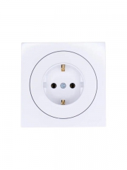 Розетка 1-м OSEN IP20 с заземл. ПБТ бел. LEZARD 743-0288-122B 743-0288-122B