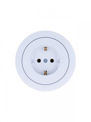 Розетка 1-м OSEN IP20 с заземл. ПБТ бел. LEZARD 743-0288-122B 743-0288-122B